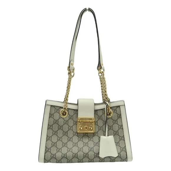 GUCCI Padlock Brown Leather Shoulder Bag 957-052825 - Picture 1 of 12